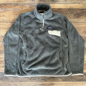 Patagonia Women's Lightweight Synchilla Snap-T Fleece Pullover Gray Medium